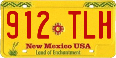 NM license plate 912TLH