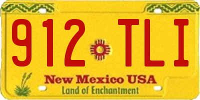 NM license plate 912TLI