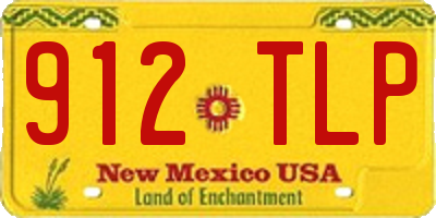 NM license plate 912TLP