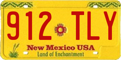 NM license plate 912TLY