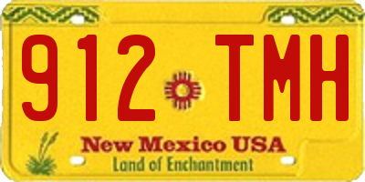 NM license plate 912TMH