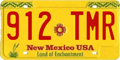 NM license plate 912TMR