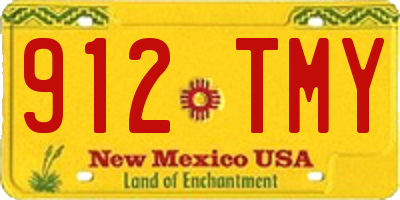 NM license plate 912TMY
