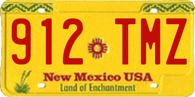 NM license plate 912TMZ