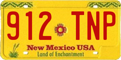 NM license plate 912TNP