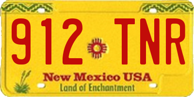 NM license plate 912TNR