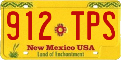 NM license plate 912TPS