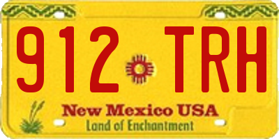 NM license plate 912TRH