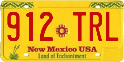 NM license plate 912TRL