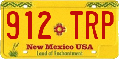 NM license plate 912TRP