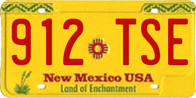 NM license plate 912TSE