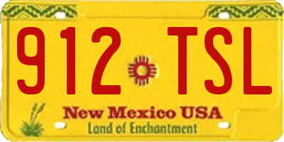 NM license plate 912TSL
