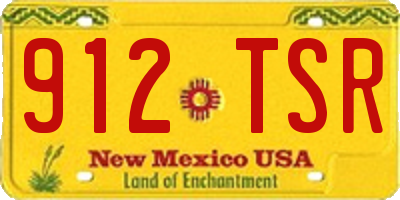 NM license plate 912TSR