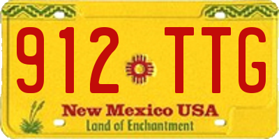 NM license plate 912TTG