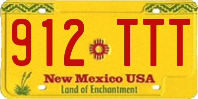 NM license plate 912TTT