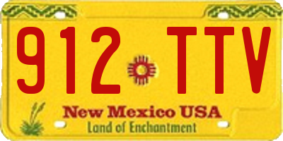 NM license plate 912TTV