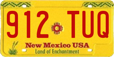 NM license plate 912TUQ
