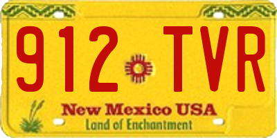 NM license plate 912TVR