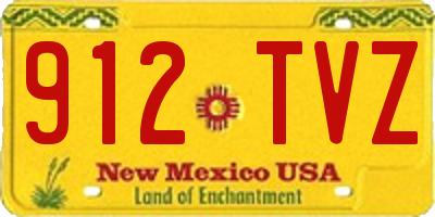 NM license plate 912TVZ