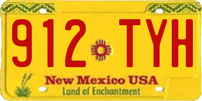 NM license plate 912TYH