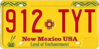 NM license plate 912TYT