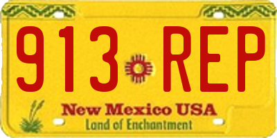 NM license plate 913REP