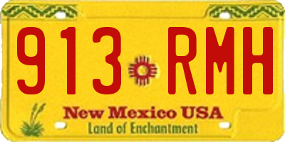 NM license plate 913RMH