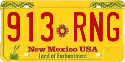 NM license plate 913RNG