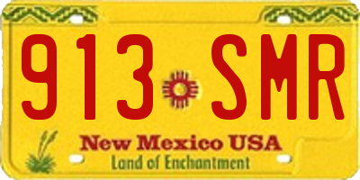 NM license plate 913SMR