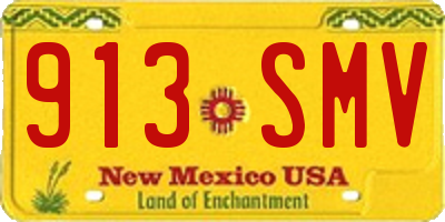 NM license plate 913SMV