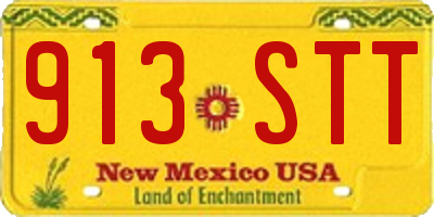 NM license plate 913STT