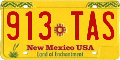 NM license plate 913TAS