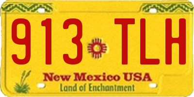 NM license plate 913TLH