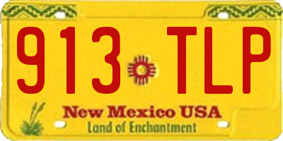 NM license plate 913TLP
