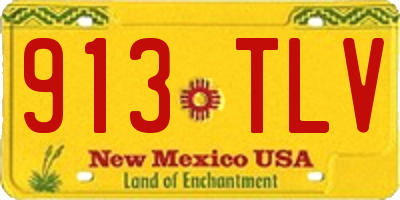 NM license plate 913TLV