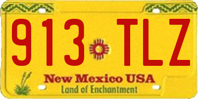 NM license plate 913TLZ