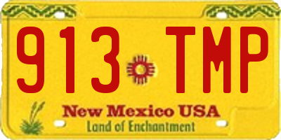 NM license plate 913TMP