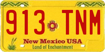 NM license plate 913TNM