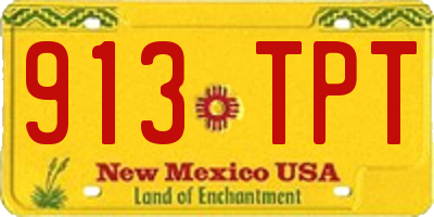 NM license plate 913TPT