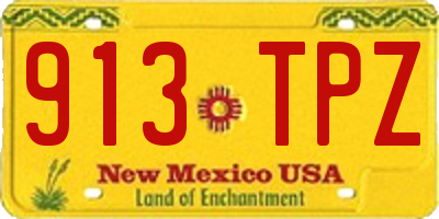 NM license plate 913TPZ