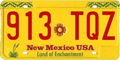 NM license plate 913TQZ