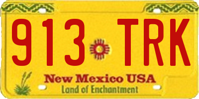 NM license plate 913TRK