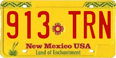 NM license plate 913TRN
