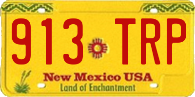 NM license plate 913TRP