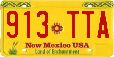 NM license plate 913TTA