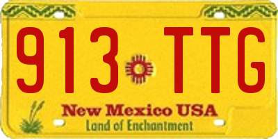 NM license plate 913TTG