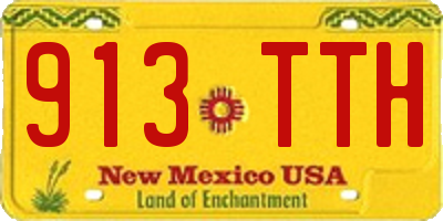 NM license plate 913TTH