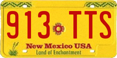 NM license plate 913TTS