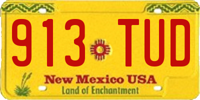 NM license plate 913TUD