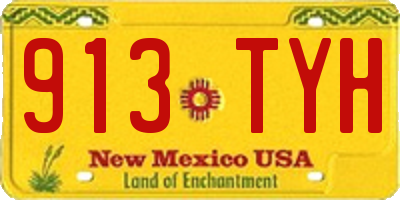 NM license plate 913TYH